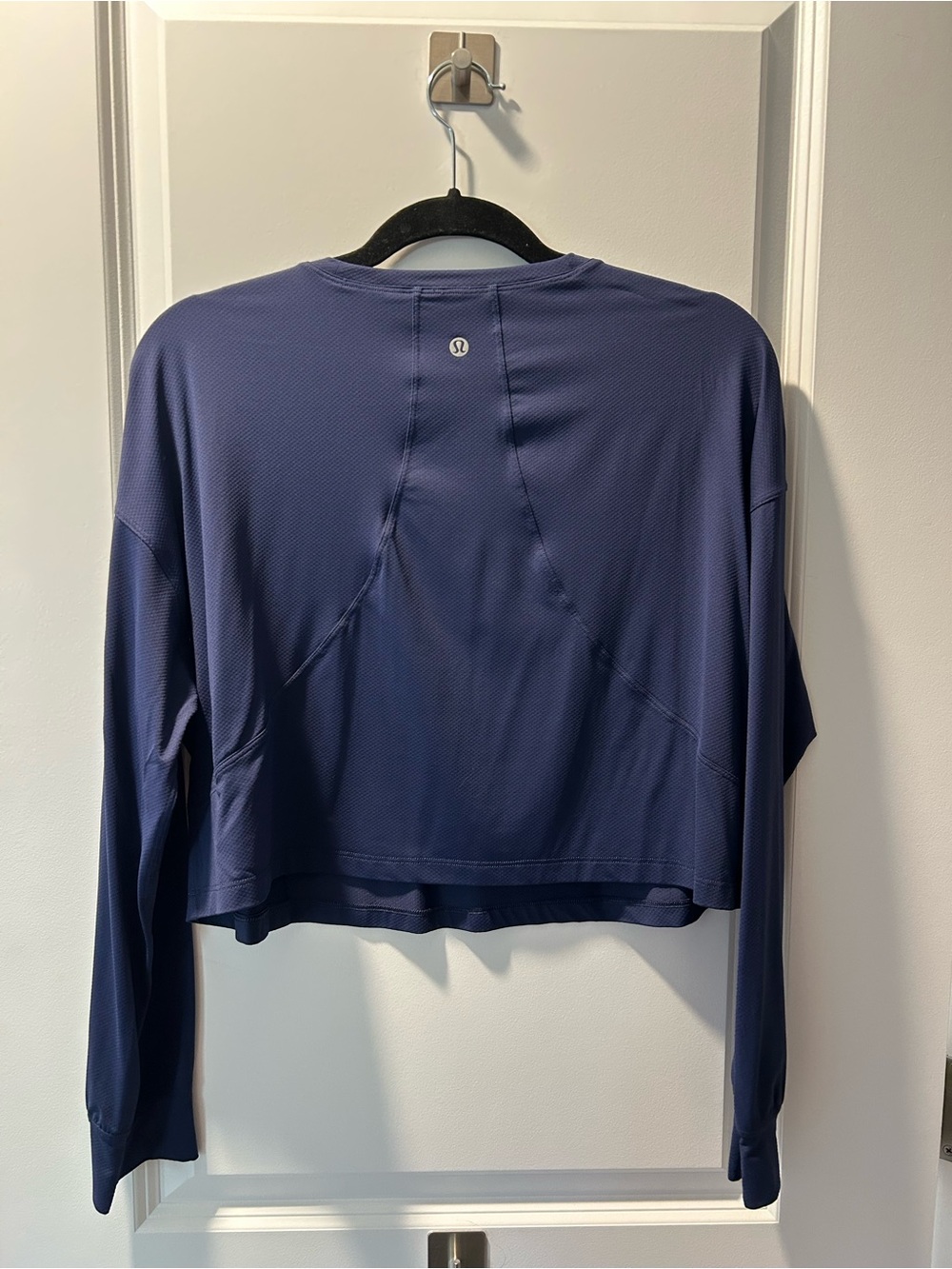 Lululemon Cropped Long Sleeve Workout Top — Large 12/14